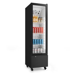 Klarstein GrandCooler Gastro nápojová chladnička | 163, 5 x 43 cm | LED vnitřní osvětlení | Černá obraz