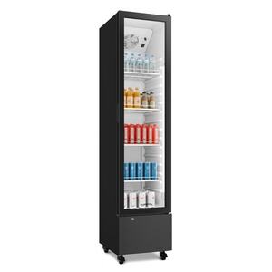 Klarstein GrandCooler Gastro nápojová chladnička | 191, 5 x 43 cm | LED vnitřní osvětlení | Černá obraz
