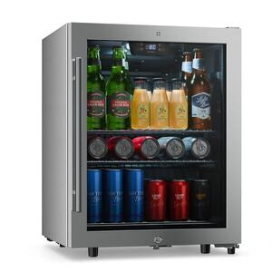 Klarstein LuxeChill, 64cm, 60L, venkovní chladnička na nápoje, stříbrná, skleněné dveře, A obraz