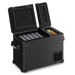 Klarstein Arctiq Duo chladicí box | S kompresorem | 43 litrů | 58 plechovek | -18 - 20 °C | Černý | 78 cm obraz