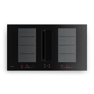 Klarstein Indukční varná deska ChefFusion s digestoří | 4 varné zóny | 7200 W | 504, 3 m³/h | 90 cm obraz