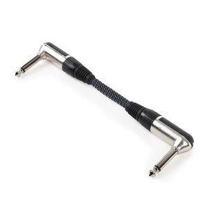 FrontStage patch kabel, sada dvou kabelů, 6.35 mm jack, 15 cm, textilní izolace, zahnuté konektory obraz