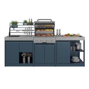 Klarstein WaldChef venkovní kuchyňský set | 4 hořáky | 30 mbar | 12800 W | odolný proti povětrnostním vlivům | nerezová ocel obraz