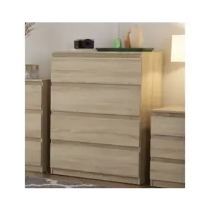 Komoda se 4 zásuvkami Carlos, dub sonoma, 75 cm obraz
