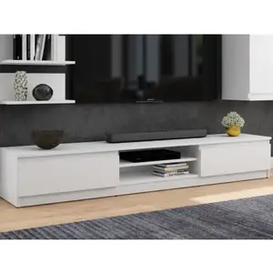 TV stolek Carlos, bílý, 175 cm obraz