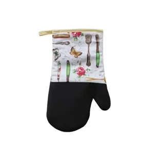 Kuchyňská rukavice 31 cm, neoprén, příbor obraz