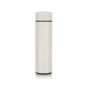 Chytrá termoska Rewo 420 ml, béžová s teploměrem obraz