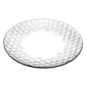 Mělký talíř 28 cm skleněný, hvězdy obraz