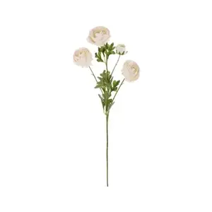 Umělá květina Pivoňka 70 cm, krémová obraz