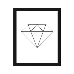 Rámovaný obraz Diamant, 20x25 cm obraz