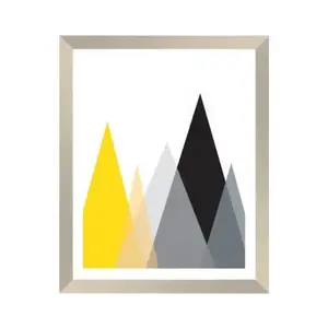 Rámovaný obraz Barevná geometrie, 20x25 cm obraz