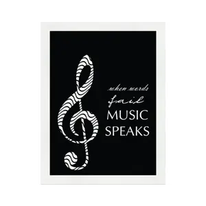 Rámovaný obraz Music Speaks, 18x24 cm obraz