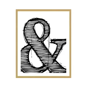 Rámovaný obraz And symbol, 40x50 cm obraz