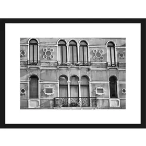 Rámovaný obraz Architektura, černobílý obraz