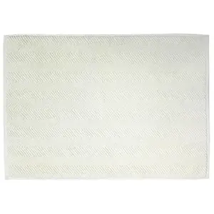 Koupelnová předložka Ocean, BIO bavlna, krémová, 50x70 cm obraz
