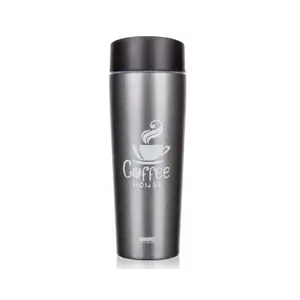 Cestovní termohrnek Coffee 350 ml, šedý obraz