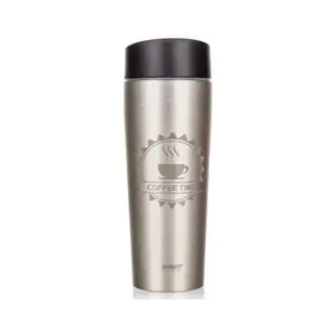 Cestovní termohrnek Coffee 350 ml, barva slonová kost obraz