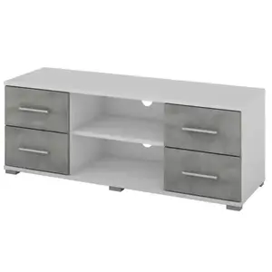 TV stolek Oskar TV, bílý/beton, 120 cm obraz
