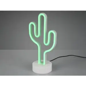 Stolní LED lampa Kaktus, bílá obraz