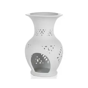 Aromalampa Emocia 14 cm, bílý porcelán obraz