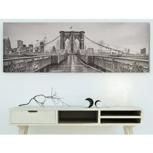 Obraz na plátně Brooklyn Bridge, 150x50 cm obraz