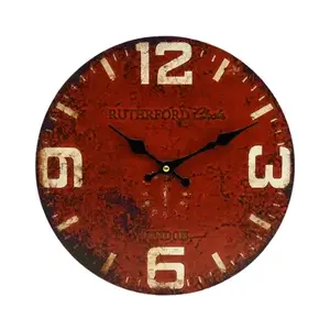 Nástěnné hodiny London 30 cm, retro vintage, MDF obraz