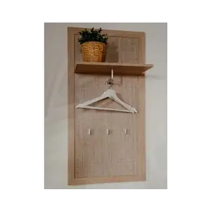 Předsíňový šatní panel Bali, dub sonoma/výplet obraz