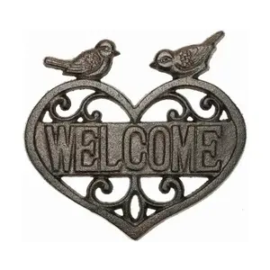 Nástěnná dekorace Welcome, litina obraz