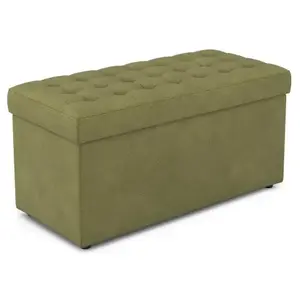 Taburet Surprise Maxi 90x45 cm, trávově zelená látka obraz