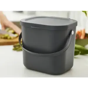Odpadkový koš Albula 6 l, antracitový obraz