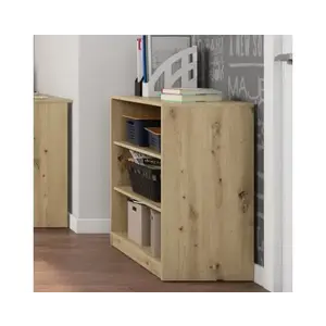 Nízký regál Carlos, dub artisan, šířka 75 cm obraz