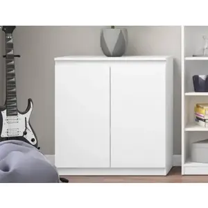 Skříňka 2-dveřová Carlos, bílá, 75 cm obraz