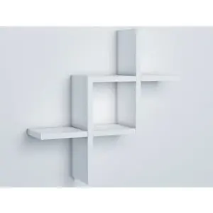 Nástěnný regál/police Geometry, bílý obraz
