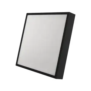 Stropní/nástěnné LED osvětlení Nexxo 30x30 cm, černé čtvercové obraz