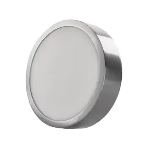 Stropní/nástěnné LED osvětlení Nexxo 17 cm, broušený nikl, kulaté obraz