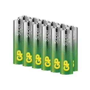Alkalické baterie GP Super AA (LR06) 12 ks obraz