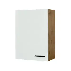 Horní kuchyňská skříňka Avila H60-89, dub lancelot/krémová, šířka 60 cm obraz