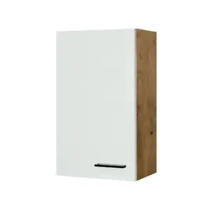 Horní kuchyňská skříňka Avila, dub lancelot/krémová, šířka 50 cm obraz