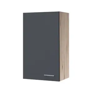 Horní kuchyňská skříňka Tiago H50-89, dub san remo/šedá, šířka 50 cm obraz