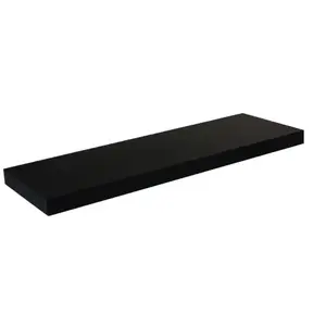 Nástěnná police Basic 90 cm, černá obraz