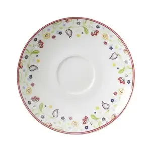 Podšálek Shanti Doppio 16 cm, barevné květiny obraz