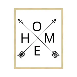 Rámovaný obraz Home, 40x50 cm obraz