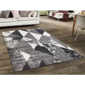 Koberec Domino 120x170 cm, šedý obraz
