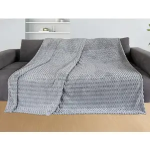 Deka Cashmere touch Big Dots 150x200 cm, stříbrná obraz