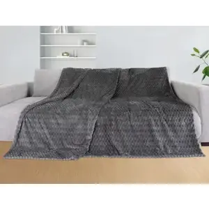 Deka Cashmere touch Big Dots 220x240 cm, antracit obraz