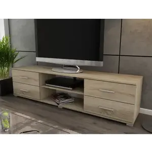 Široký TV stolek Oskar TV, dub sonoma, šířka 180 cm obraz