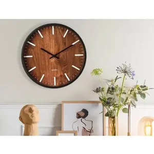 Nástěnné hodiny 30 cm, imitace dřeva obraz