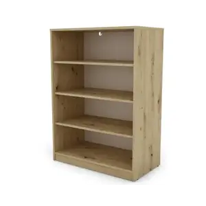 Polovysoký regál Carlos, dub artisan, šířka 75 cm obraz