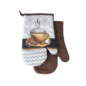 Kuchyňské rukavice (2 ks) Cappuccino, hnědá obraz