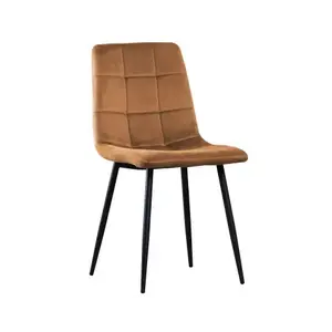 Jídelní židle Velvet, hnědá camel látka obraz